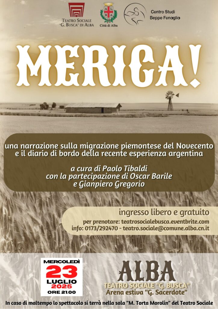 « MERICA ! » : un voyage entre histoire et migration avec Paolo Tibaldi